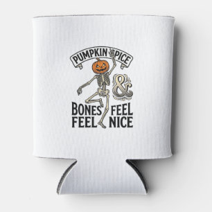 Kürbisgewürz-Skelett Vintage-Halloween-Tanz-Shi Dosenkühler