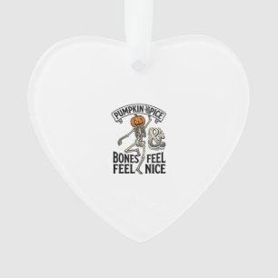 Kürbisgewürz-Skelett Vintage-Halloween-Tanz-Shi Ornament