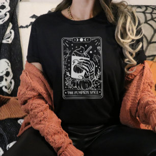 Kürbisgewürz-Tarot-KartenHalloween Tri-Blend Shirt