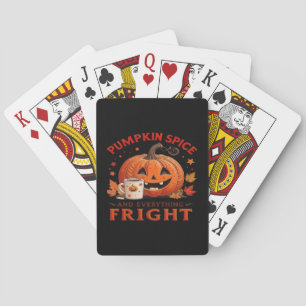 Kürbisgewürz und alles Frische Halloween Desi Spielkarten