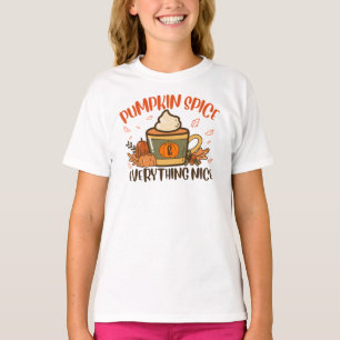 Kürbisgewürz und alles Nizza Fall Halloween T T-Shirt