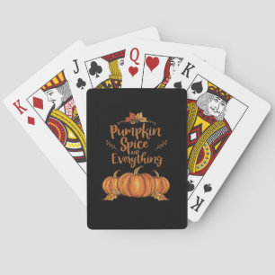 Kürbisgewürz und alles Nötige Halloween Spielkarten