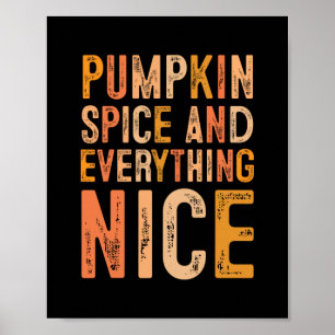 Kürbisgewürz Und Alles Schöne Herbst Herbstmeere Poster