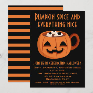KÜRBISGEWÜRZ UND ALLES WAS SCHÖN IST HALLOWEEN PAR EINLADUNG