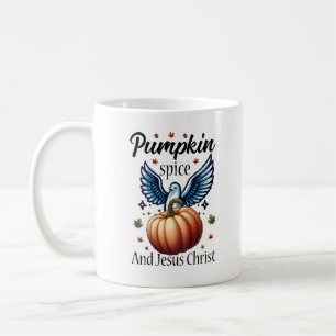Kürbisgewürz und Jesus Christus Kaffeetasse
