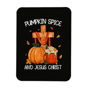 Kürbisgewürz und Jesus Christus Magnet