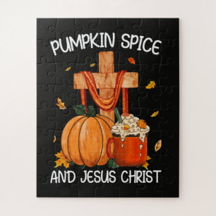 Kürbisgewürz und Jesus Christus Puzzle