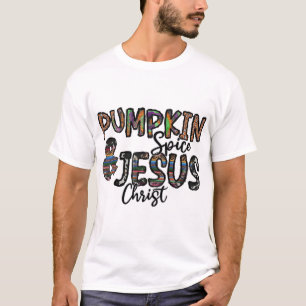 Kürbisgewürz und Jesus Christus T-Shirt