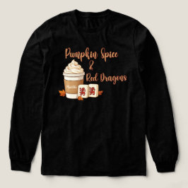 Kürbisgewürz und rote Drachen Mahjong Herbst Tri-Blend Shirt