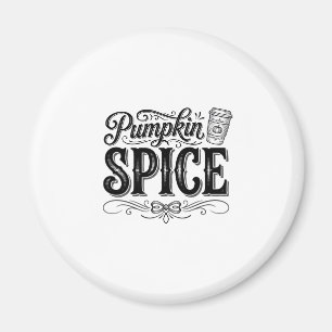 Kürbisgewürz Vintage-Kffee Herbst-Shirt-Design_1 Magnet