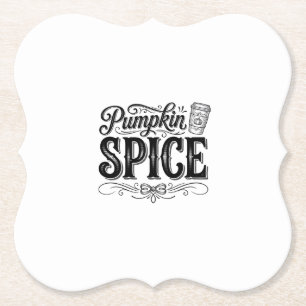 Kürbisgewürz Vintage-Kffee Herbst-Shirt-Design_1 Untersetzer