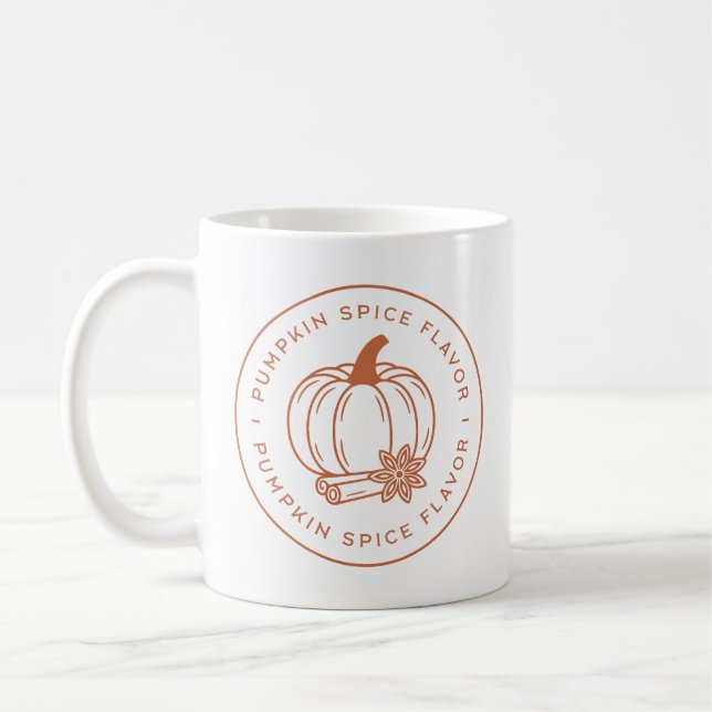 Kürbisgewürzaroma Aromatisierung Kaffeetasse (Links)