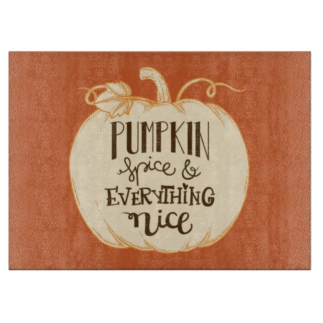 Kürbisgewürze & Alles Nizza Schneidebrett (Vorderseite)