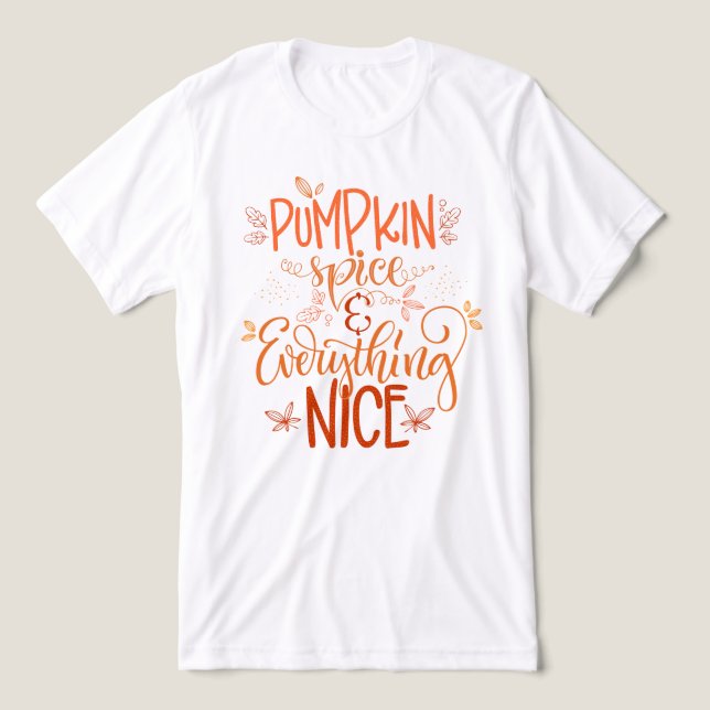 Kürbisgewürze & Alles Nizza Tri-Blend Shirt (Design Vorderseite)