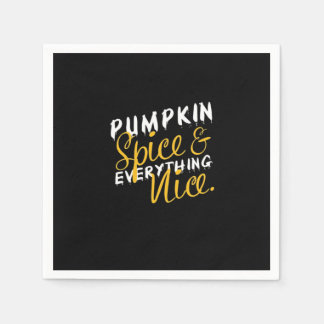 Kürbisgewürze und alles Gute drucken essenziell Serviette
