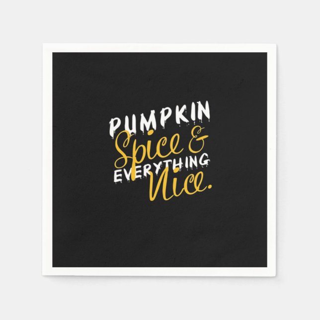 Kürbisgewürze und alles Gute drucken essenziell Serviette (Vorderseite)