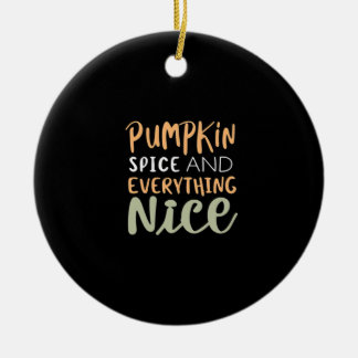 Kürbisgewürze und alles Gute für den Herbst Keramik Ornament