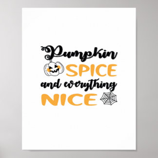 Kürbisgewürze und alles Gute für den Herbst Poster