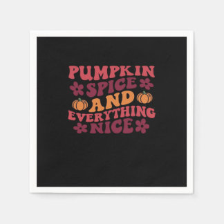 Kürbisgewürze und alles Gute (Licht) Serviette