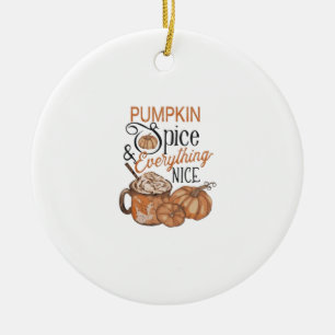 Kürbisgewürze und alles Nötige Keramik Ornament