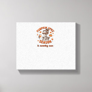 Kürbisgewürzsaison kommt bald Halloween Fal Leinwanddruck