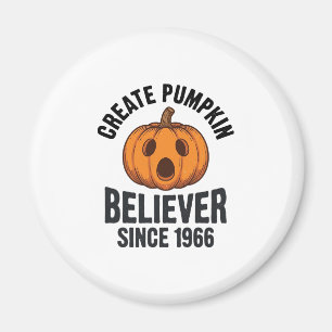 Kürbisgläubiger seit 1966 Vintage-Halloween-Design Magnet