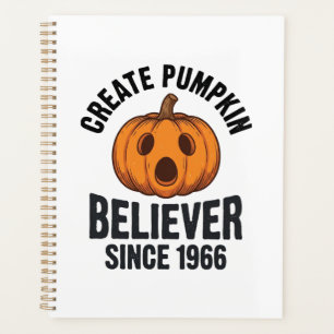 Kürbisgläubiger seit 1966 Vintage-Halloween-Design Planer