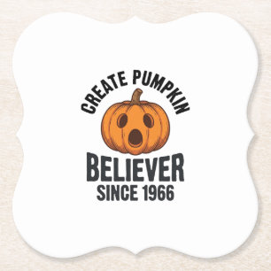 Kürbisgläubiger seit 1966 Vintage-Halloween-Design Untersetzer