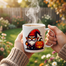 KürbisGrim Gnom Halloween-Kaffeetasse