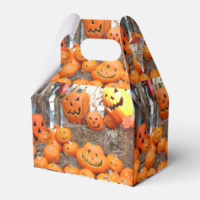 Kürbishalloween Kürbislaterne-Orangenkürbis Geschenkschachtel (Vorderseite)