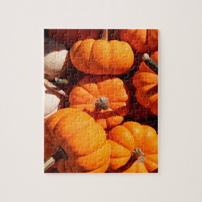 Kürbishalloween Kürbislaterne-Orangenkürbis Puzzle (Vertikal)