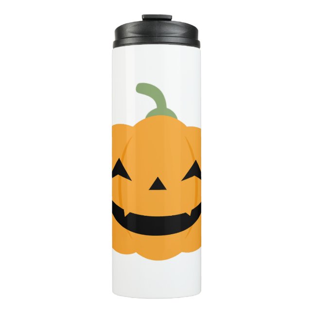 Kürbishalloween Thermosbecher (Vorderseite)