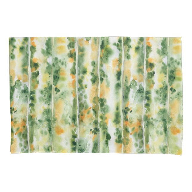 Kürbishaut-gelb-grünes Muster Kissenbezug (Vorderseite)