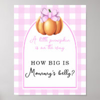 Kürbiskäfig - Wie groß ist Mommys Bauch?