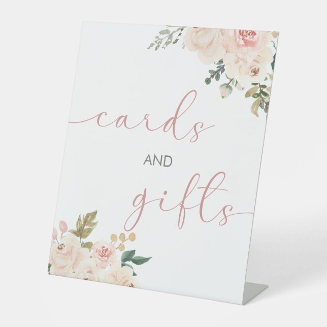 Kürbiskarten und Geschenke Babyduschtenschild Sockelschild (Vorderseite)