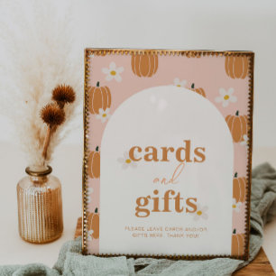Kürbiskarten und Geschenkzeichen