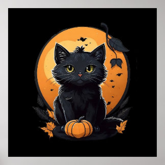 Kürbiskatze Poster