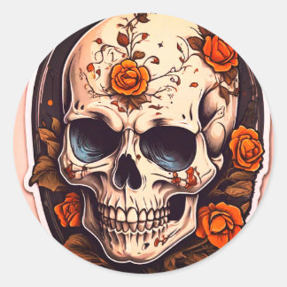 Kürbiskleber Runder Aufkleber