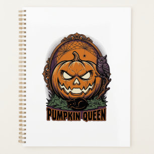 Kürbiskönigin-Shirt Vintage Halloween Jack O Lante Planer