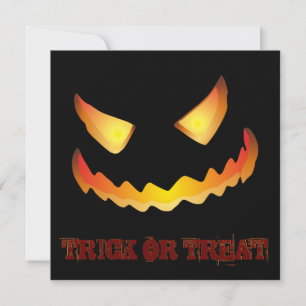 Kürbiskopf 2 für Halloween Einladung
