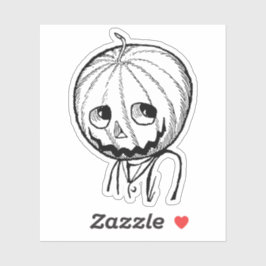 Kürbiskopf Aufkleber