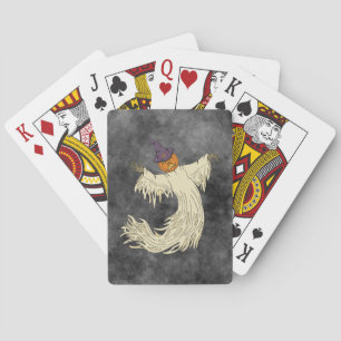 Kürbiskopf-Geist Halloween-Kunst Spielkarten