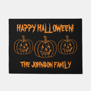 Kürbiskopf-Halloween-Türmatte mit individueller Sc Fußmatte