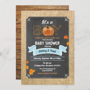 Kürbiskreide Einladung