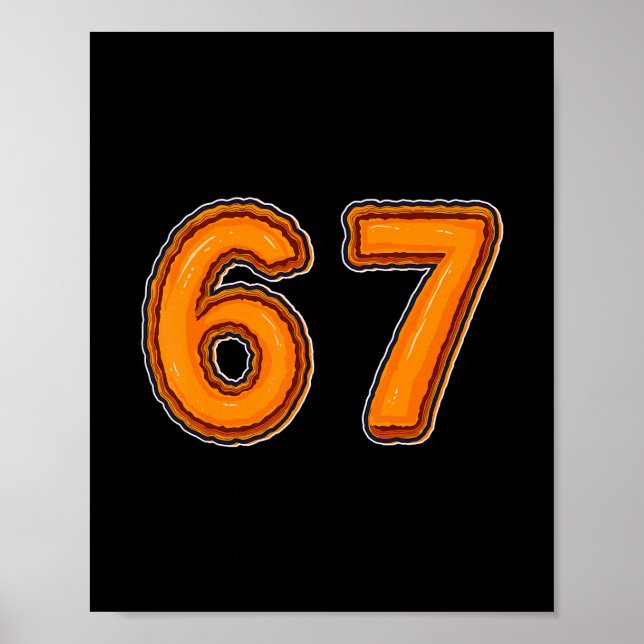 Kürbiskuchen 6 7 Thanksgiving-Abendessen-Meme  Poster (Vorne)