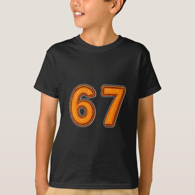 Kürbiskuchen 6 7 Thanksgiving-Abendessen-Meme  T-Shirt (Vorderseite)