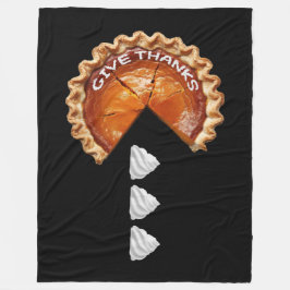 Kürbiskuchen Eating Cream Swirl Fleecedecke