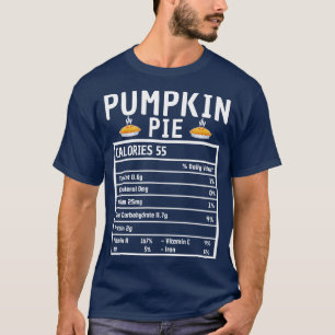 Kürbiskuchen Ernährungsfakten Thanksgiving Matchin T-Shirt