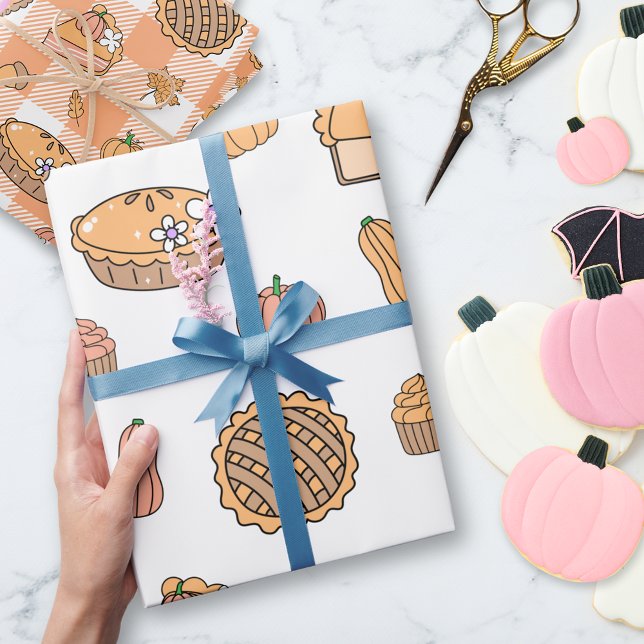 Kürbiskuchen-Geschenkpapier Geschenkpapier (Von Creator hochgeladen)