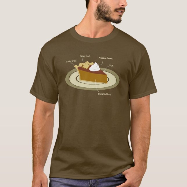 Kürbiskuchen-Kreisdiagramm T-Shirt (Vorderseite)